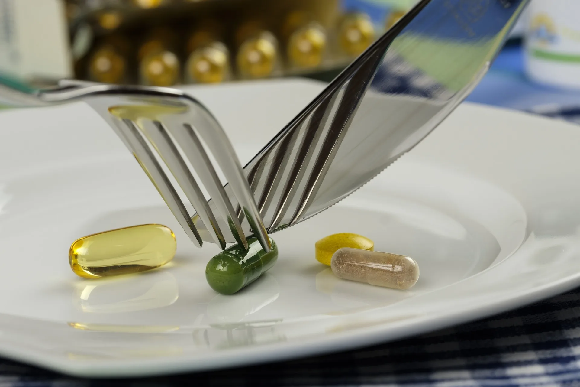 person cutting best supplements to take